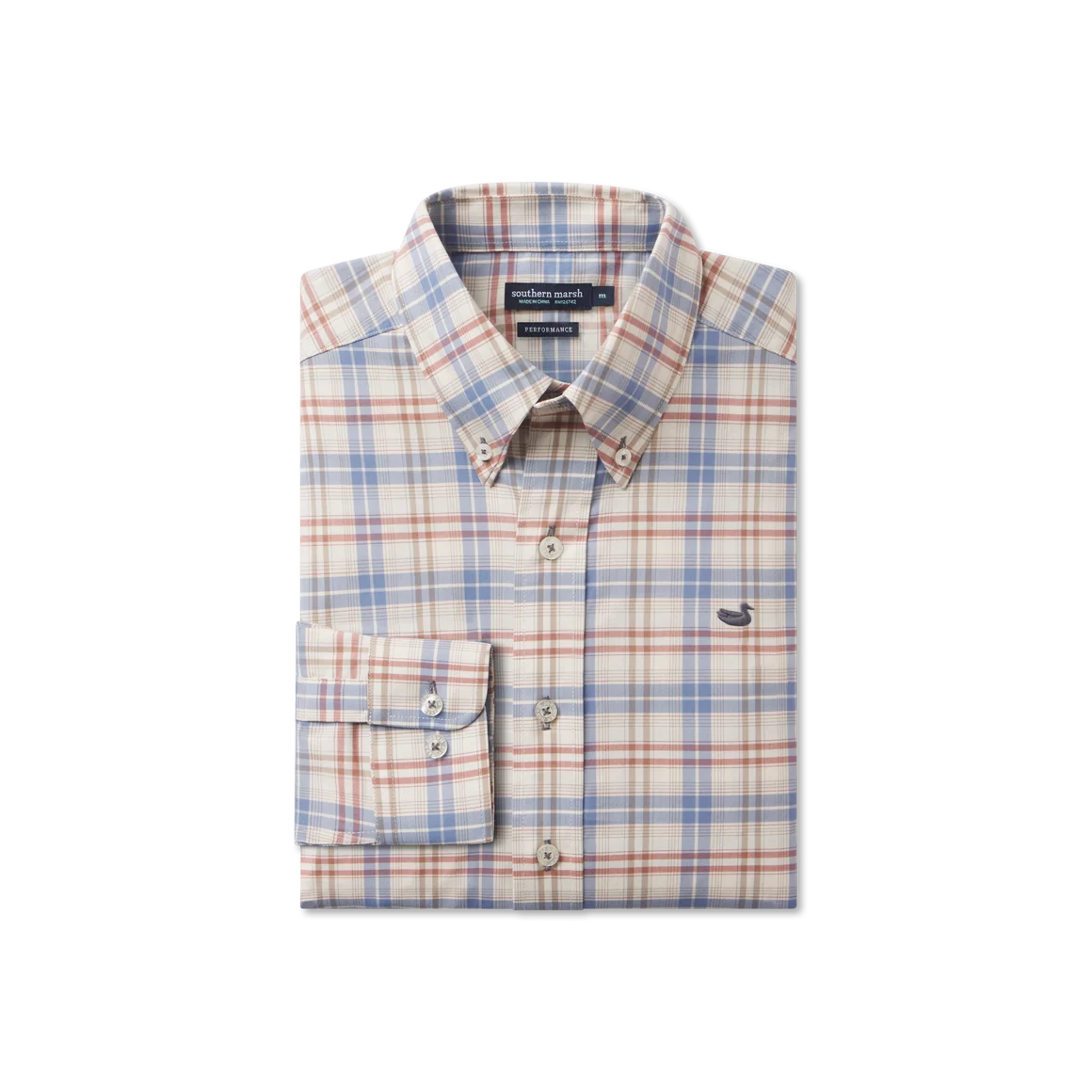 Southern Marsh Men's Highlands Lattice Performance Dress Shirt