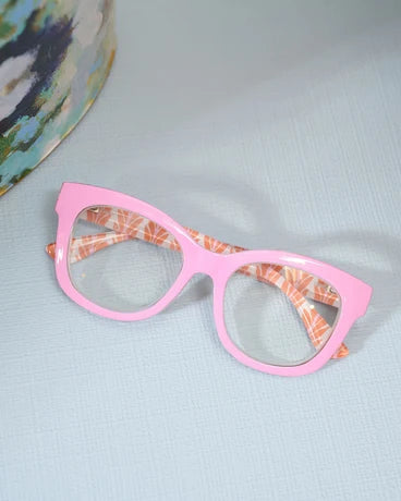 Peepers Center Stage Blue Light Reading Glasses - Pink/Frond Orange