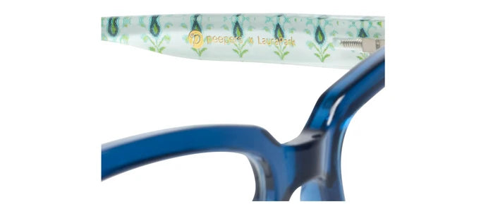 Peepers Siren Blue Light Reading Glasses - Deep Blue/Rosemary White