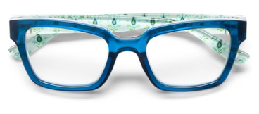 Peepers Siren Blue Light Reading Glasses - Deep Blue/Rosemary White