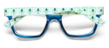 Peepers Siren Blue Light Reading Glasses - Deep Blue/Rosemary White