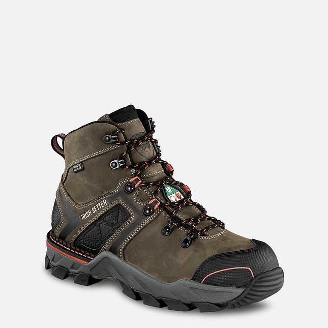 Irish Setter Crosby 6-inch Waterproof Leather Safety Toe Boots