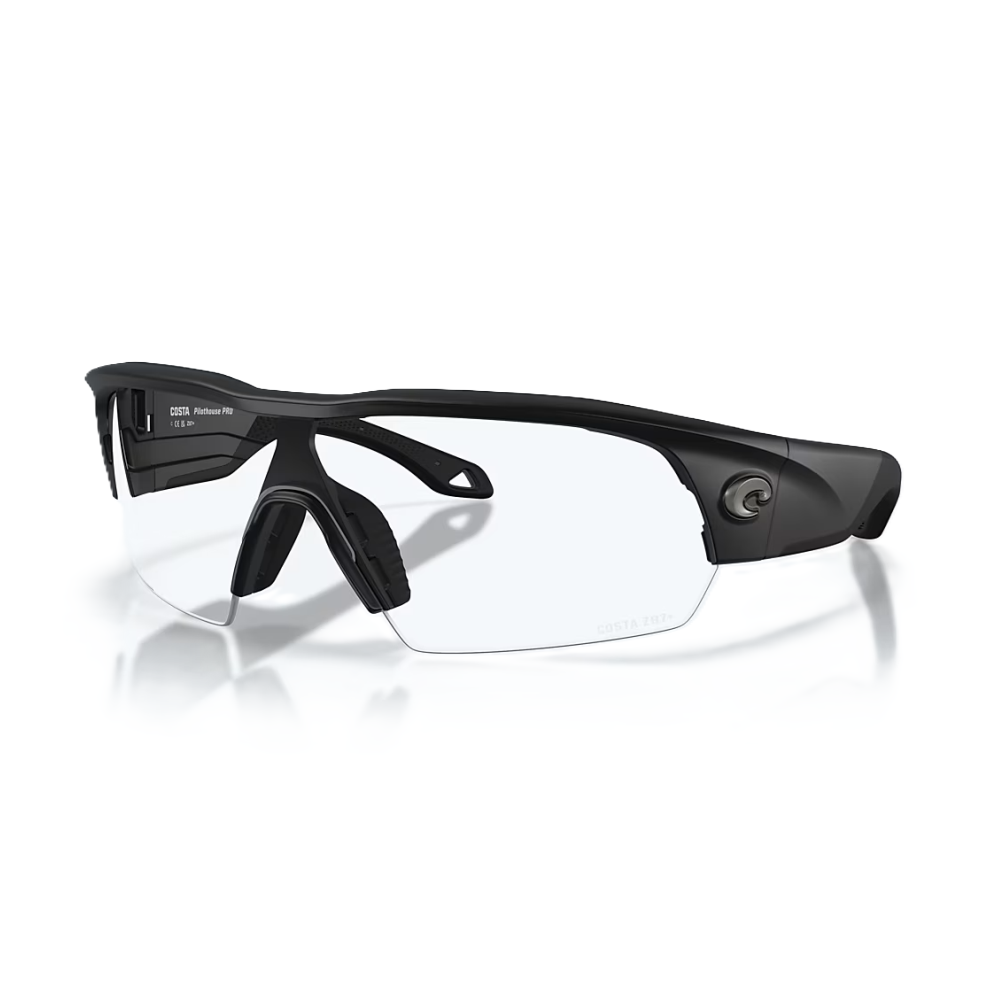 Costa Del Mar Pilot House Pro Sunglasses – Matte Black/Clear