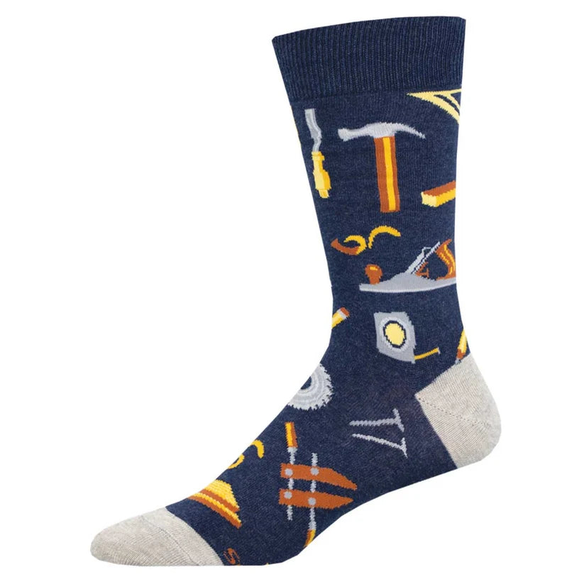 Socksmith Men's Can You Fix It? Cotton Crew Socks
