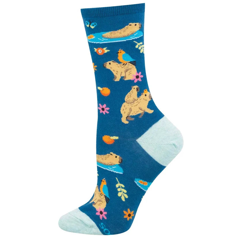 Socksmith Capybara & Co. Cotton Crew Socks