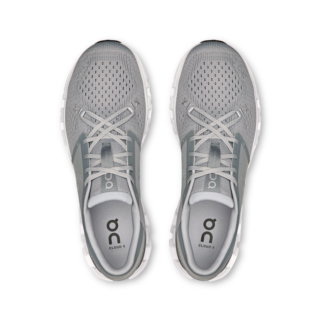 On Men's Cloud X 4 - Alloy/Ivory