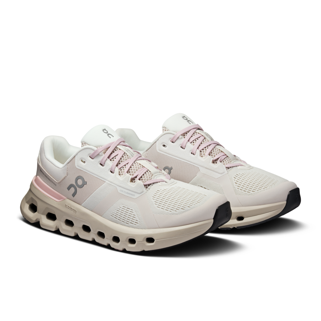 On Women's Cloudrunner 2 Running Shoes - Silver/Mauve