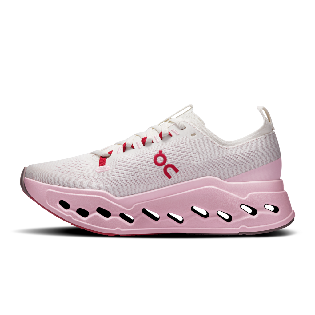 On Women's Cloudsurfer Max - Ivory/Peony
