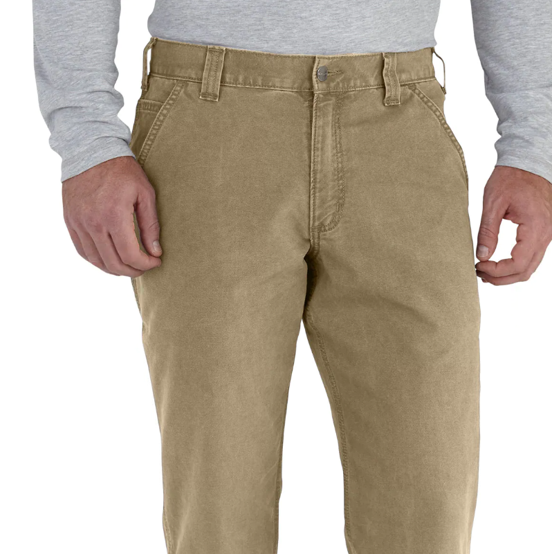 Carhartt Rugged Flex Relaxed Fit Canvas Work Pant- Dark Khaki