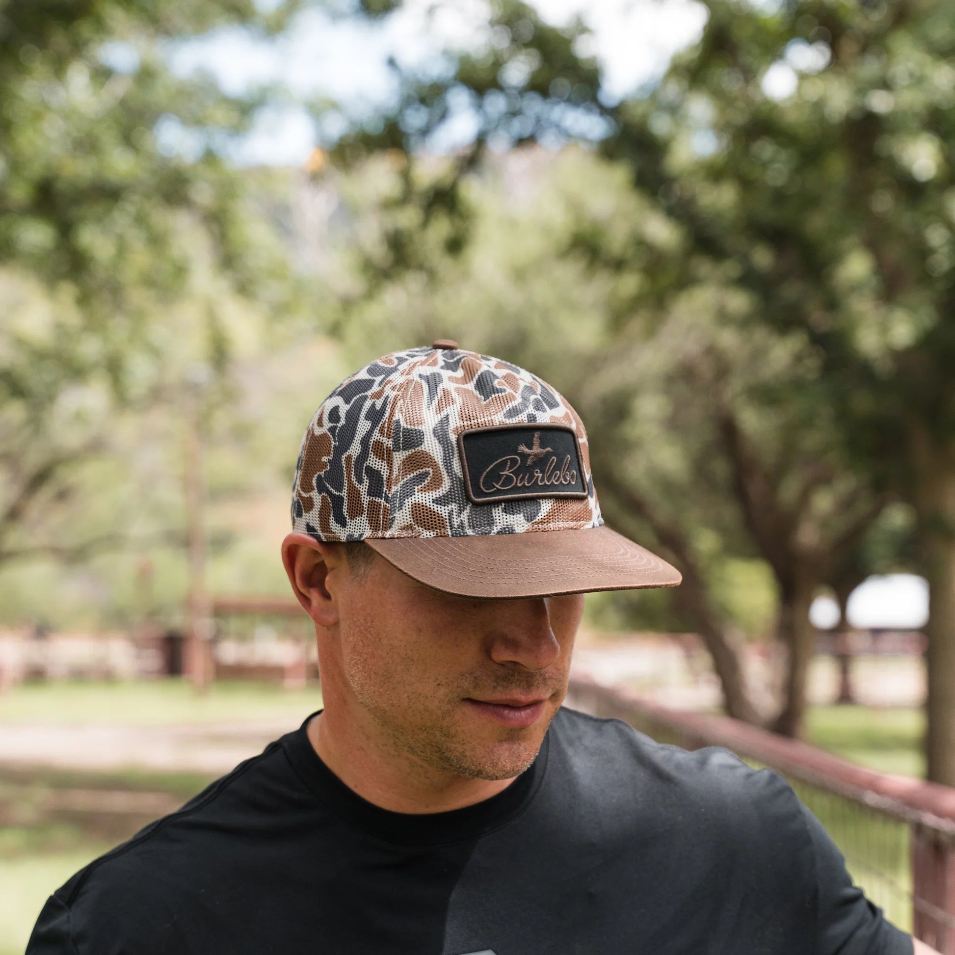 Burlebo Men's Woods Camo Cap