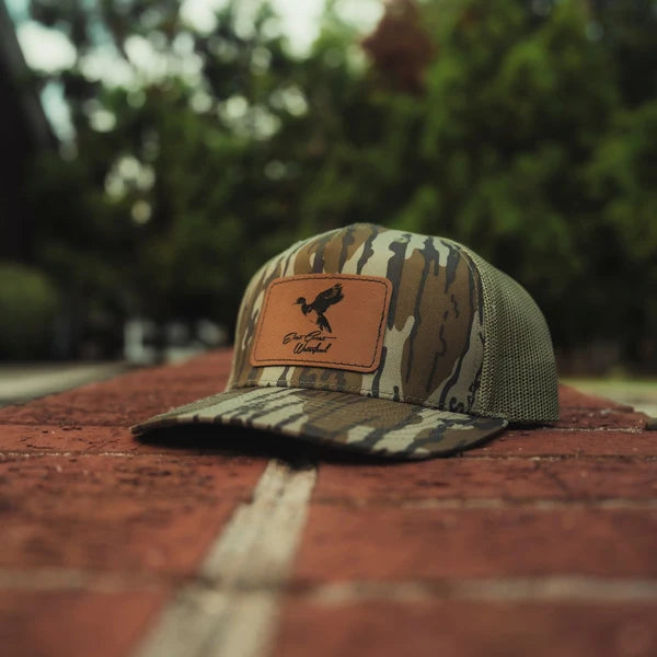 East Coast Waterfowl Leather Woodie Patch Hat - Bottomland