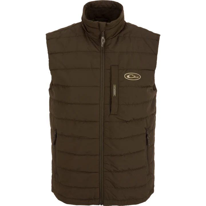 Drake Men's MST Synthetic Down Pack Vest - Green Timber