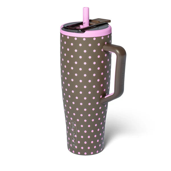 Brumate 40oz Era Flip Handled Tumbler - Mocha Dot