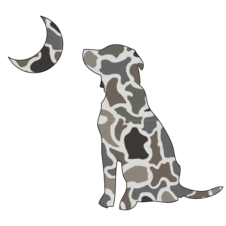Local Boy Dog & Moon Decal