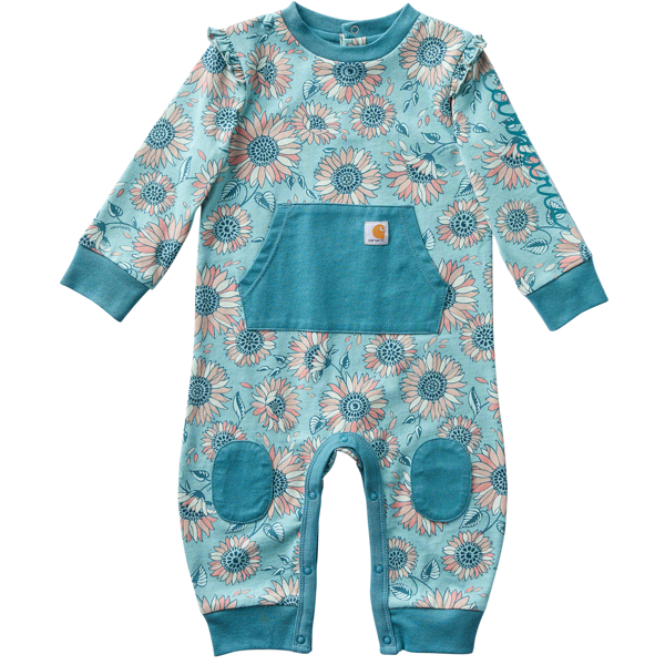 Carhartt Infant Girls Long Sleeve Flower Coverall