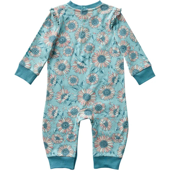 Carhartt Infant Girls Long Sleeve Flower Coverall