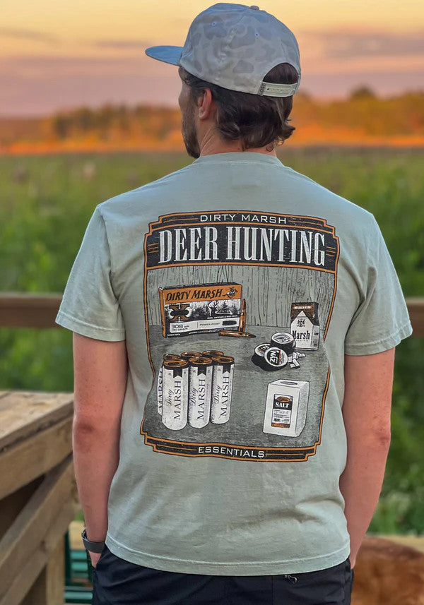 Dirty Marsh Outfitters Men's Deer Camp Essentials Tee - Bay