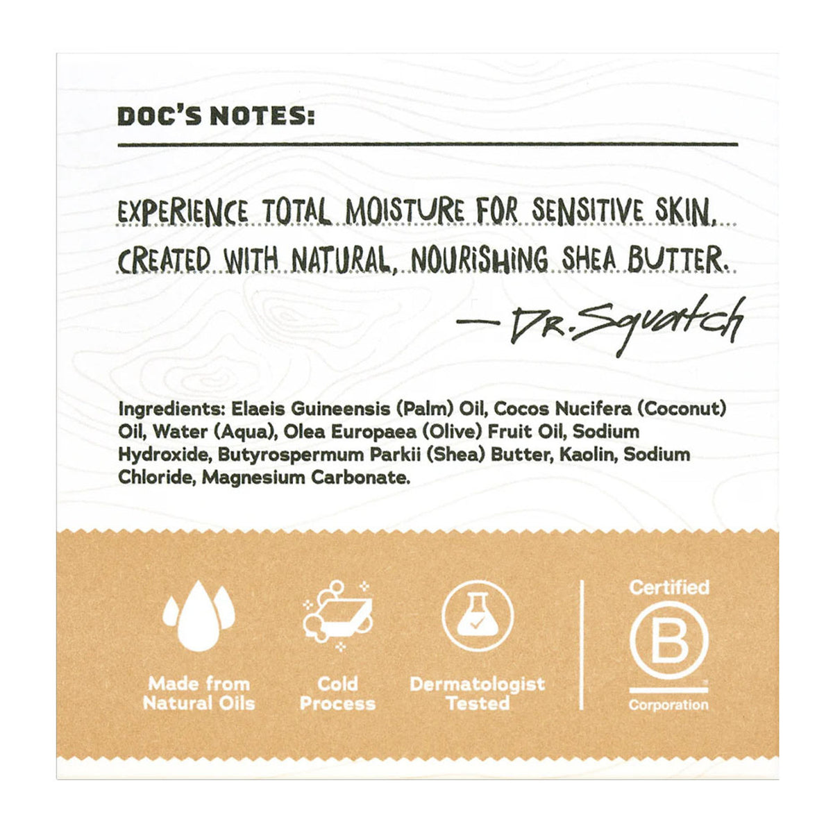 Dr. Squatch Total Moisture Bar Soap - Shea Butter