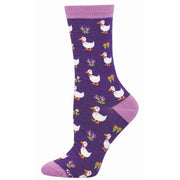 Socksmith Duck, Duck, Flower Bamboo Crew Socks