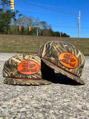 Dirty Marsh Outfitters Classic Leather Patch Rope Hat - Shadowgrass