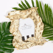 8 Oak Lane Gold Banana Leaf 4x6 Picture Frame