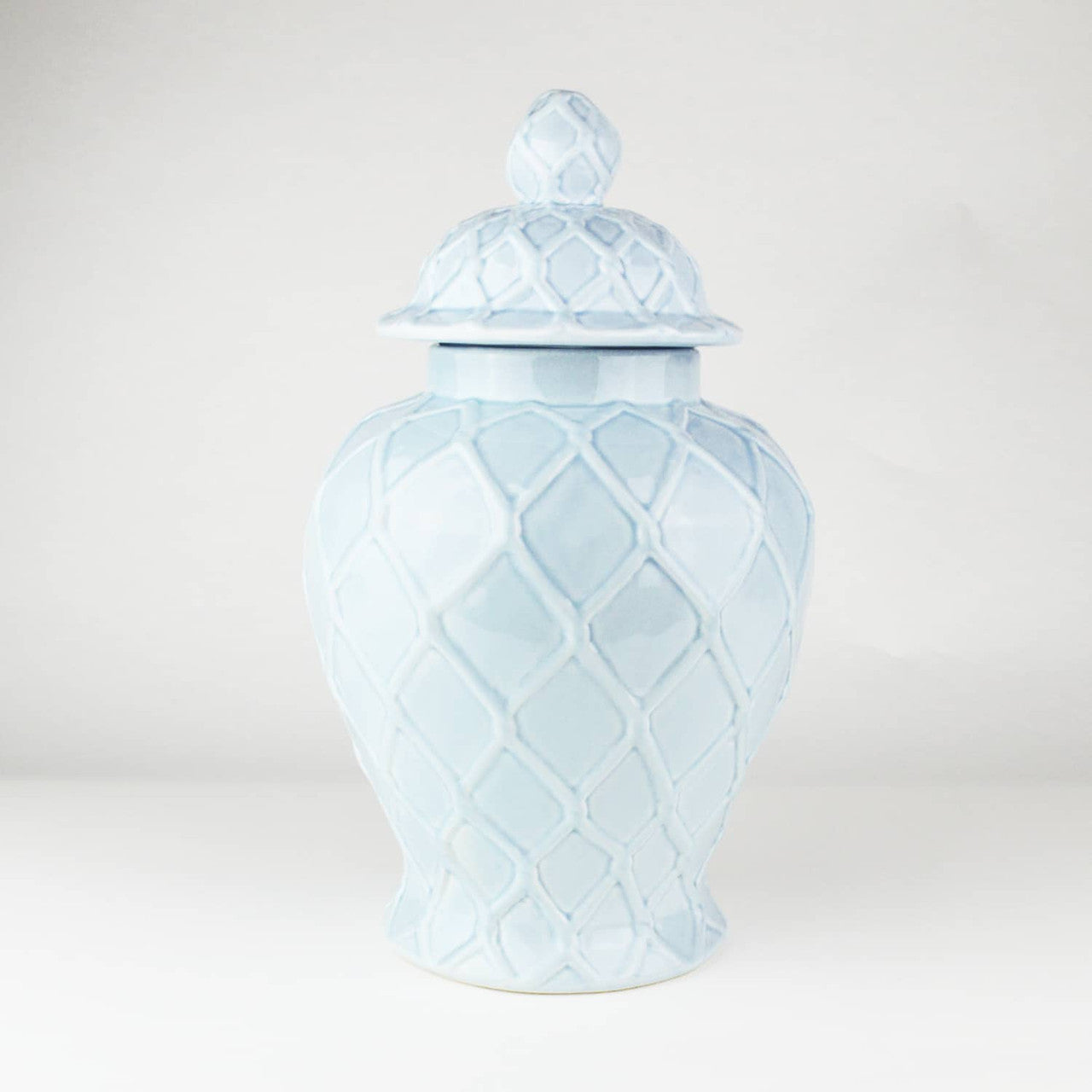 8 Oak Lane Blue Large Textured Ginger Jar
