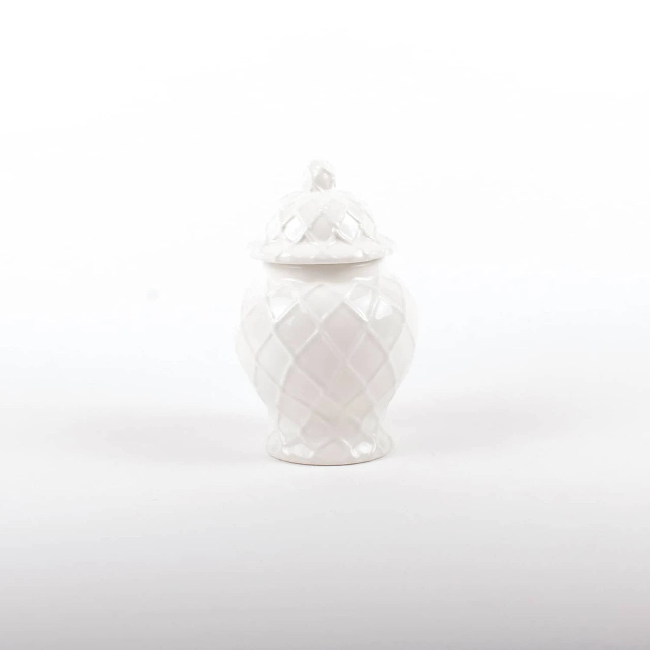 8 Oak Lane White Small Textured Ginger Jar