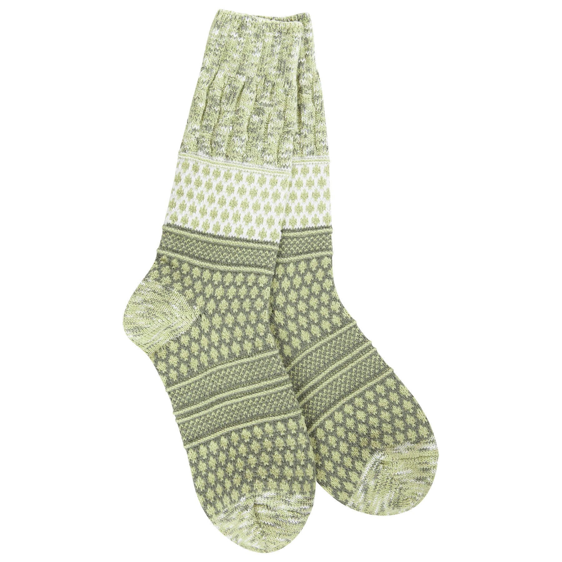 World's Softest Socks Weekend Gallery Crew Socks - Envy Multi