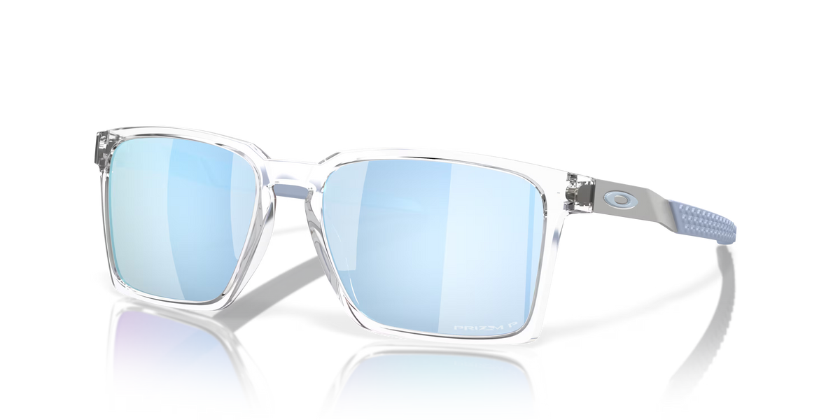 Oakley Exchange Sun Polarized Sunglasses - Polished Clear/Prizm Deep Water