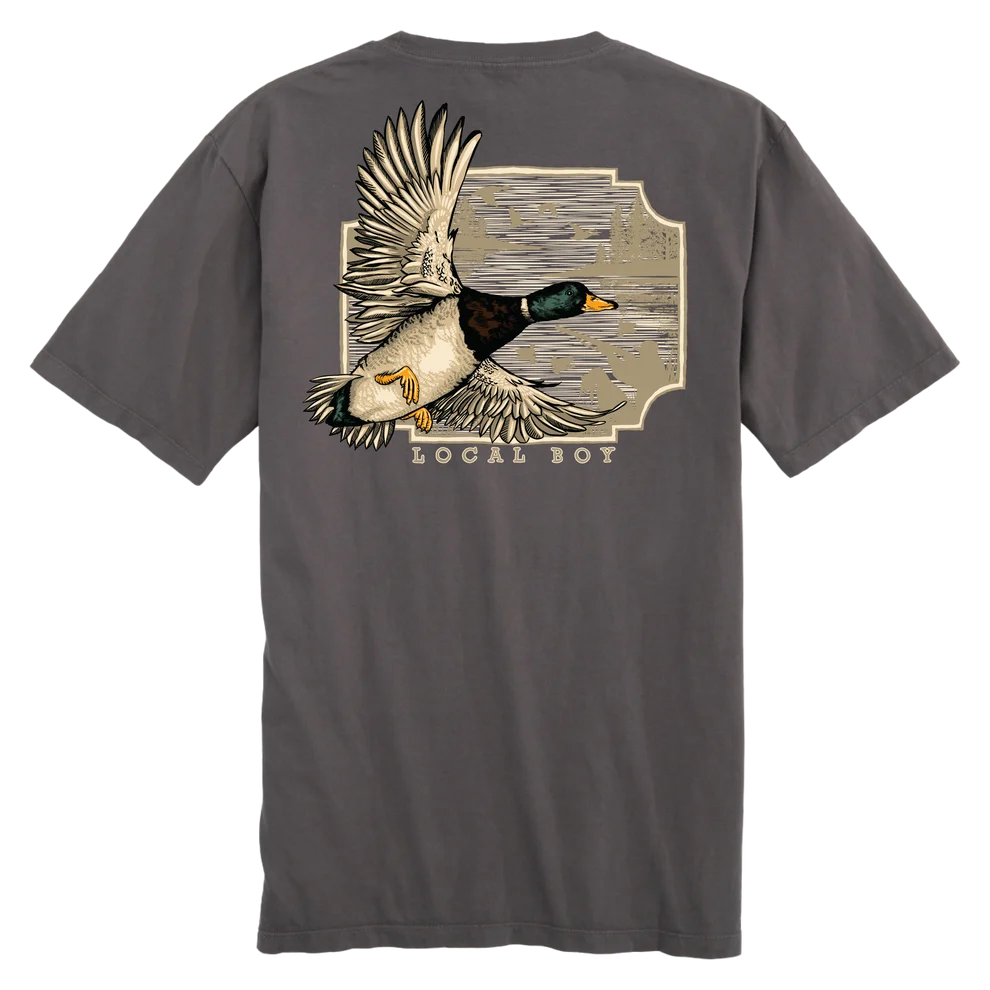 Local Boy Toddler Greenhead Flight Tee - Gray
