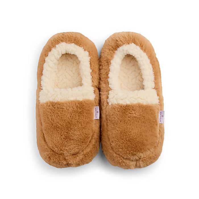 Warmies Brown Sherpa Slippers