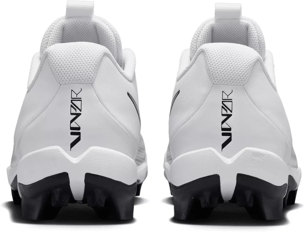Nike Vapor Shark 3 Youth Football Cleats - White/Metallic Silver-Wolf Grey