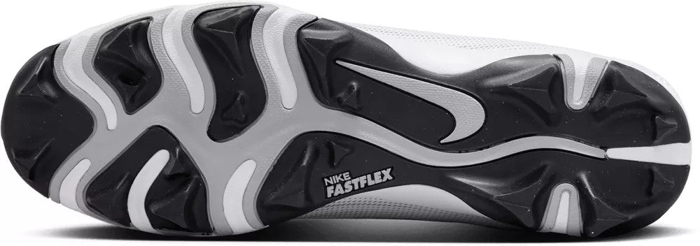 Nike Vapor Shark 3 Football Cleats - White/Metallic Silver-Wolf Grey