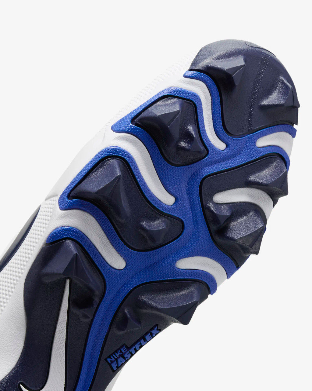 Nike Force Trout 9 Keystone Baseball Cleats - White/Hyper Royal/Midnight Navy