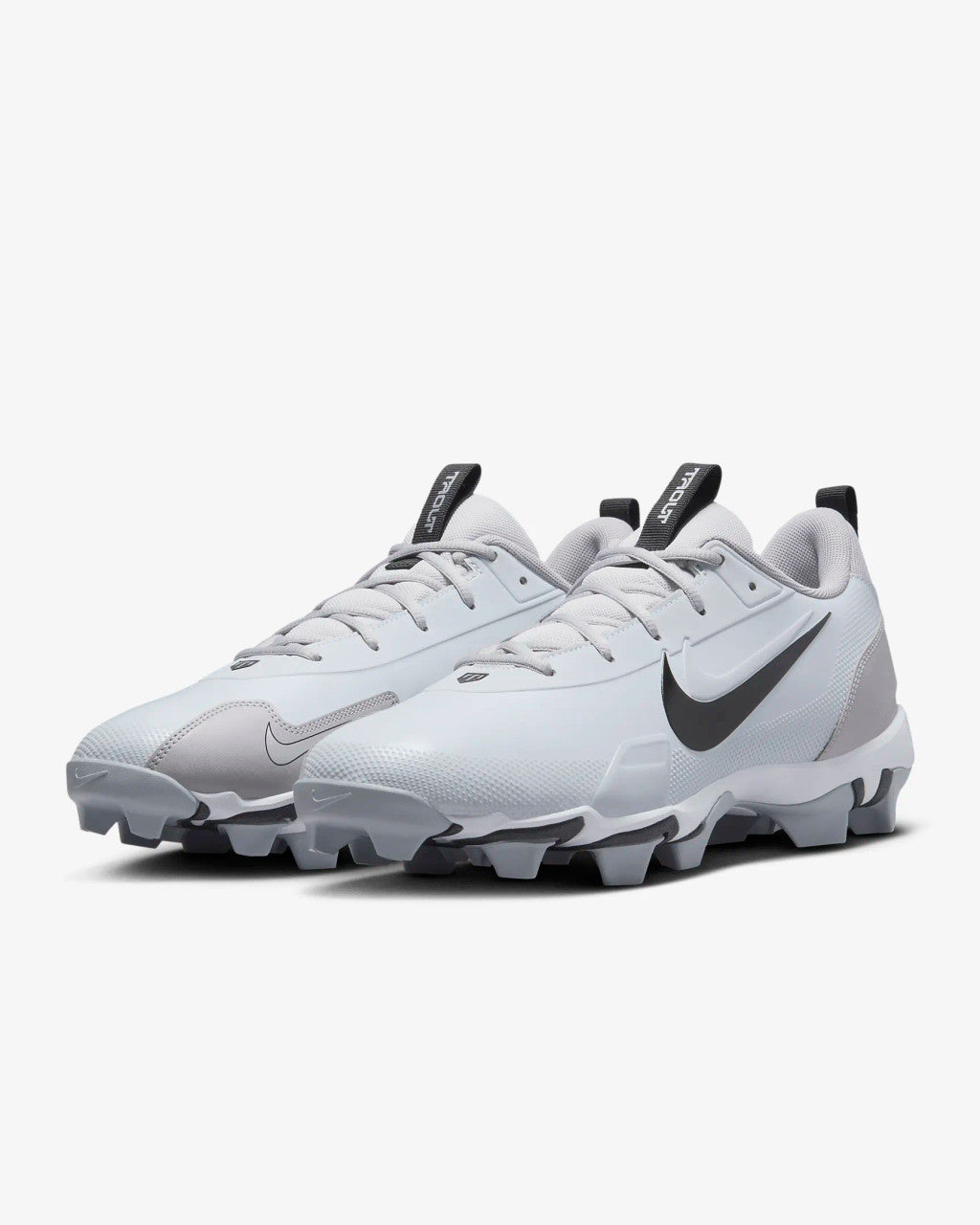 Nike Force Trout 9 Keystone Baseball Cleats - Pure Platinum/Wolf Grey/Black/White