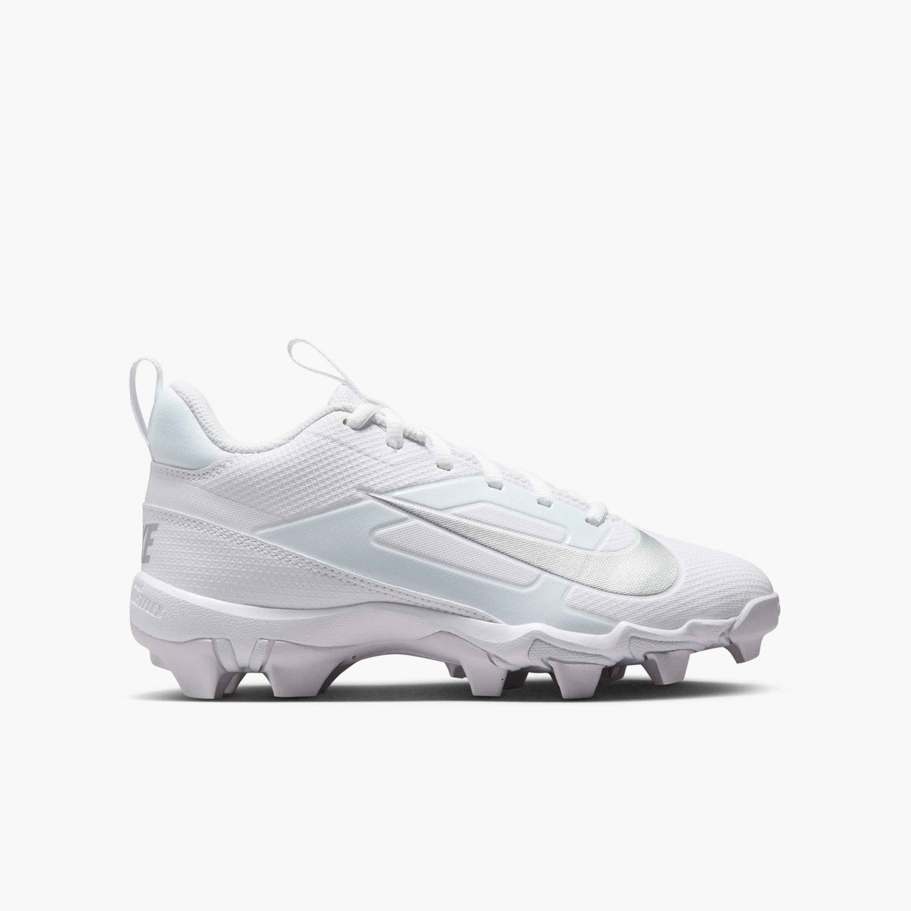 Nike Big Kids Alpha Menace 4 Shark Football Cleats - White/Metallic