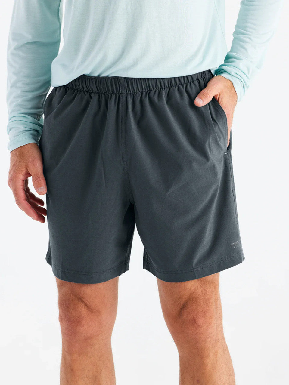 Free Fly Men's Breeze Short - 6" - Storm Cloud