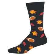 Socksmith Falling For Football Cotton Crew - Black