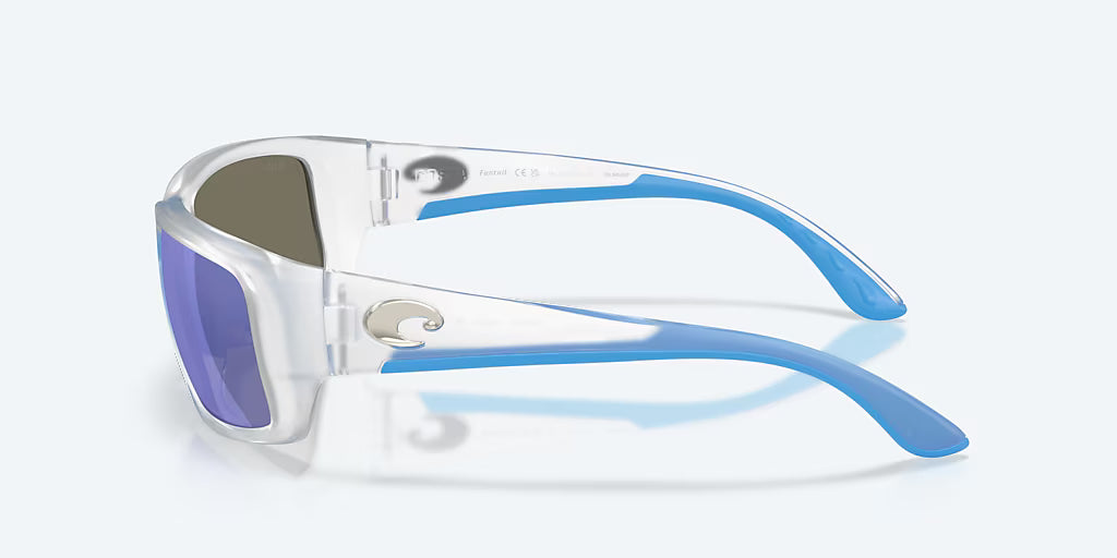 Costa Del Mar Fantail Sunglasses - Matte Clear/Blue Mirror