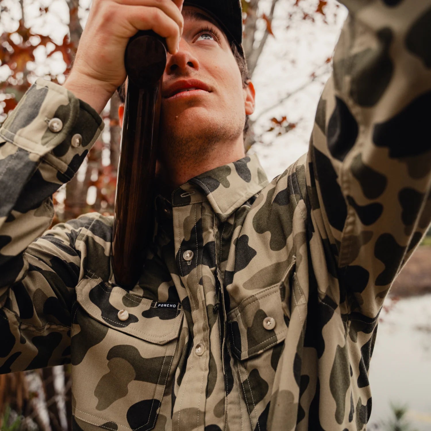 Poncho Men's The Duck Blind Muck - Dark Duck Camo
