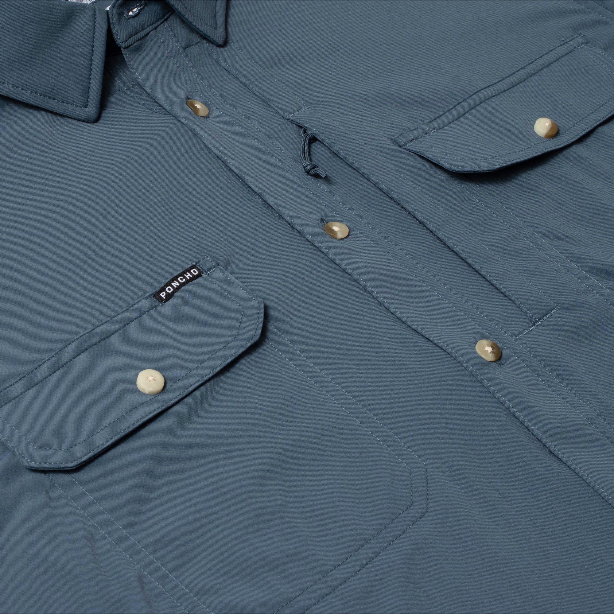 Poncho Men's The Bigeye - Slate Blue