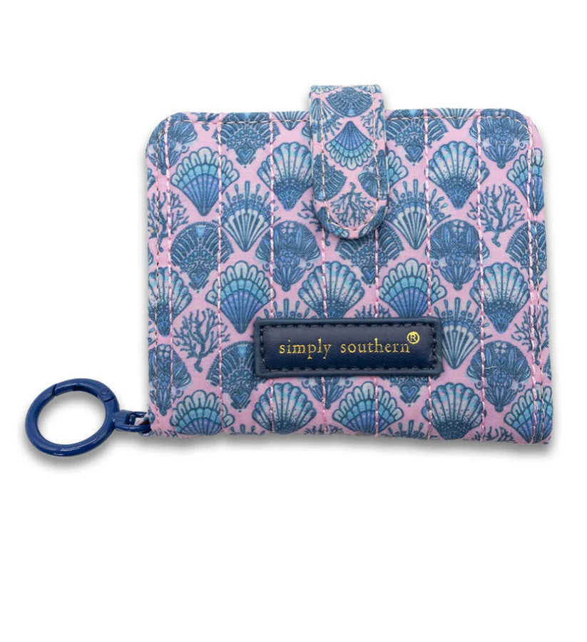 Simply Southern Quilted ID Wallet -Scalloped Shell