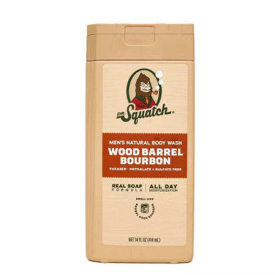Dr. Squatch 14 oz Wood Barrel Bourbon Body Wash