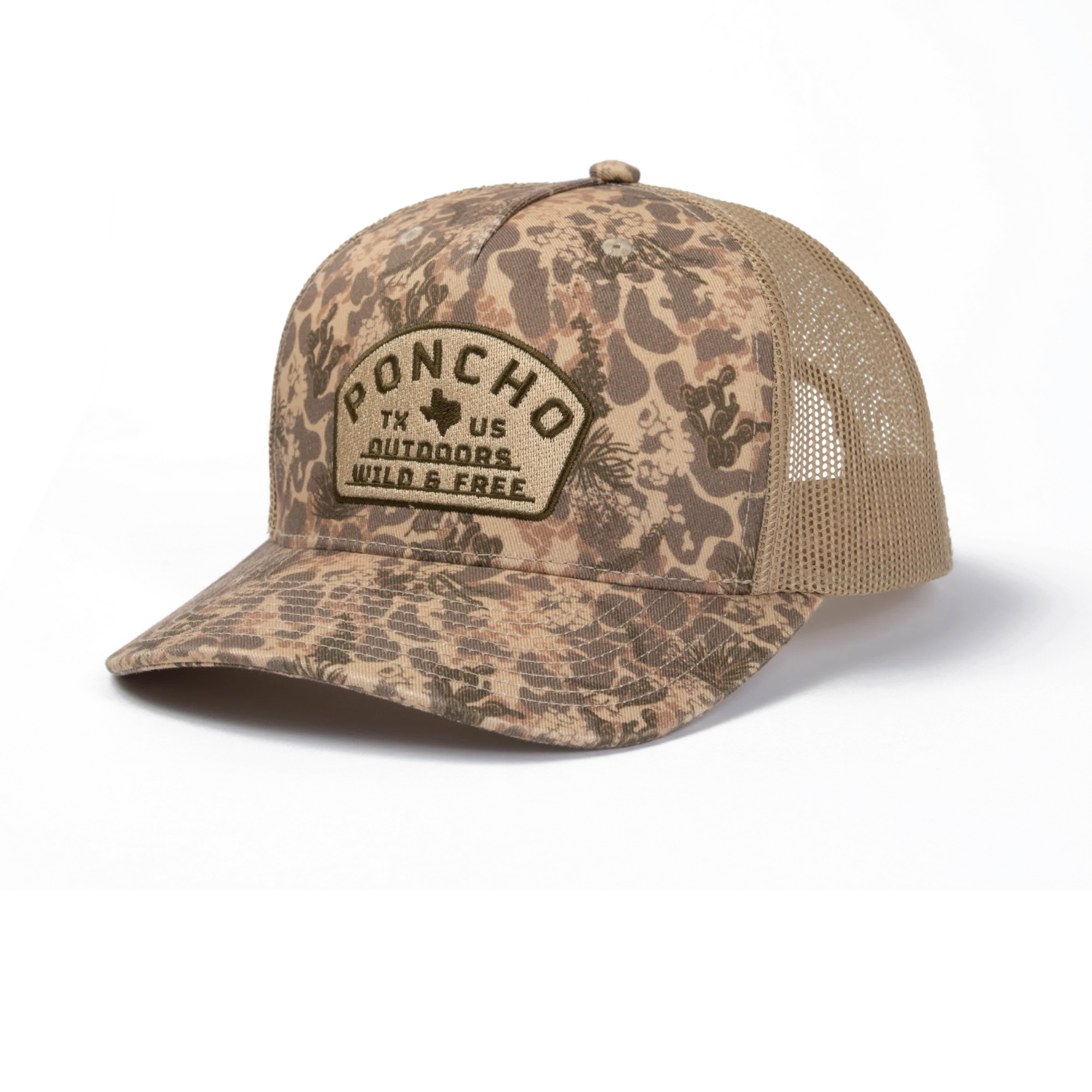 Poncho Men's The Game Hat - Dark South Zone Camo Hat