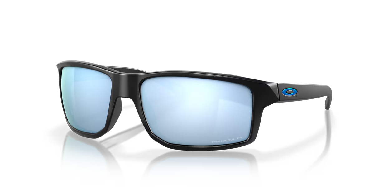 Oakley Gibston Polarized Sunglasses - Matte Black/Prizm Deep Water