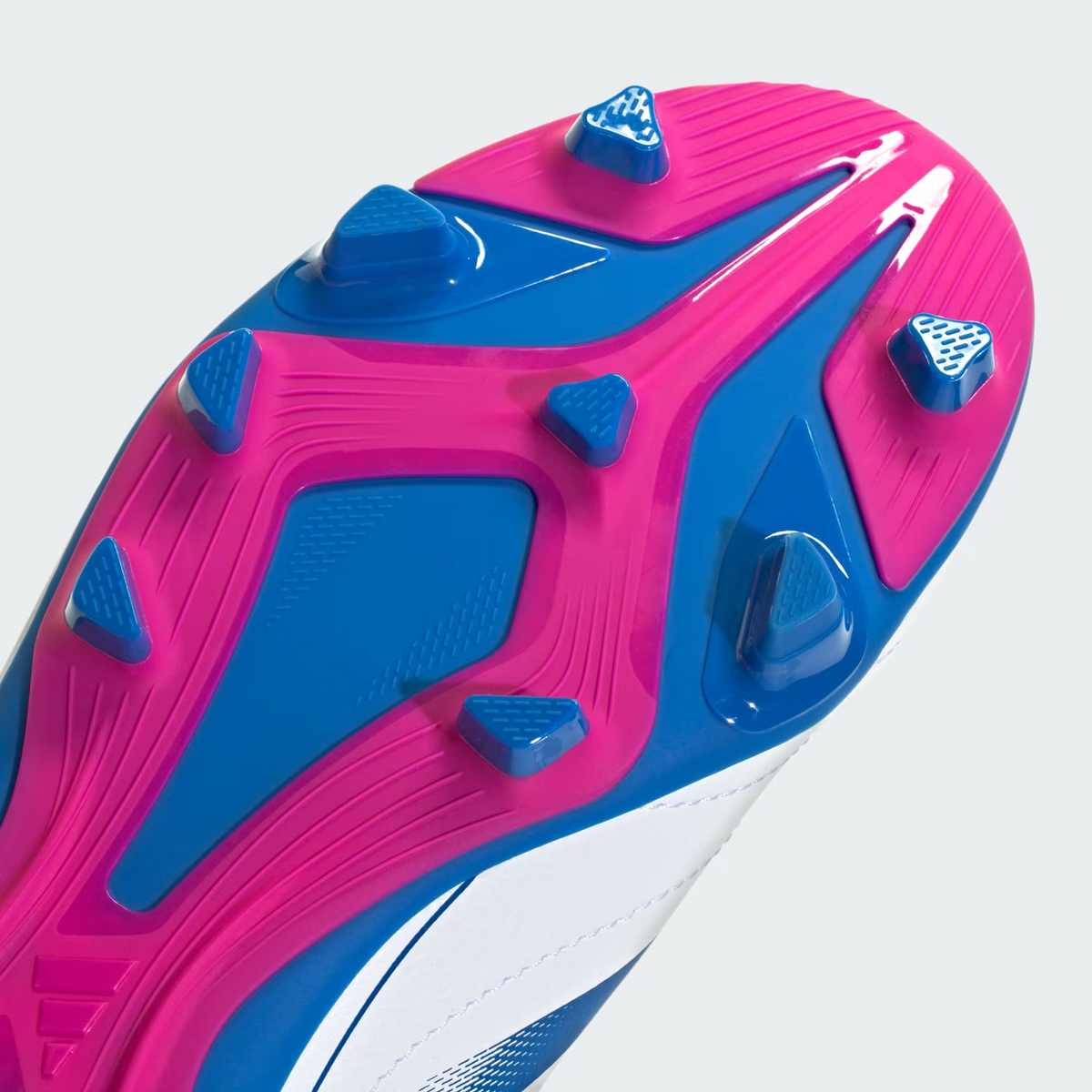 Adidas Goletto IX FG/MG Soccer Cleats - White/Royal/Pink