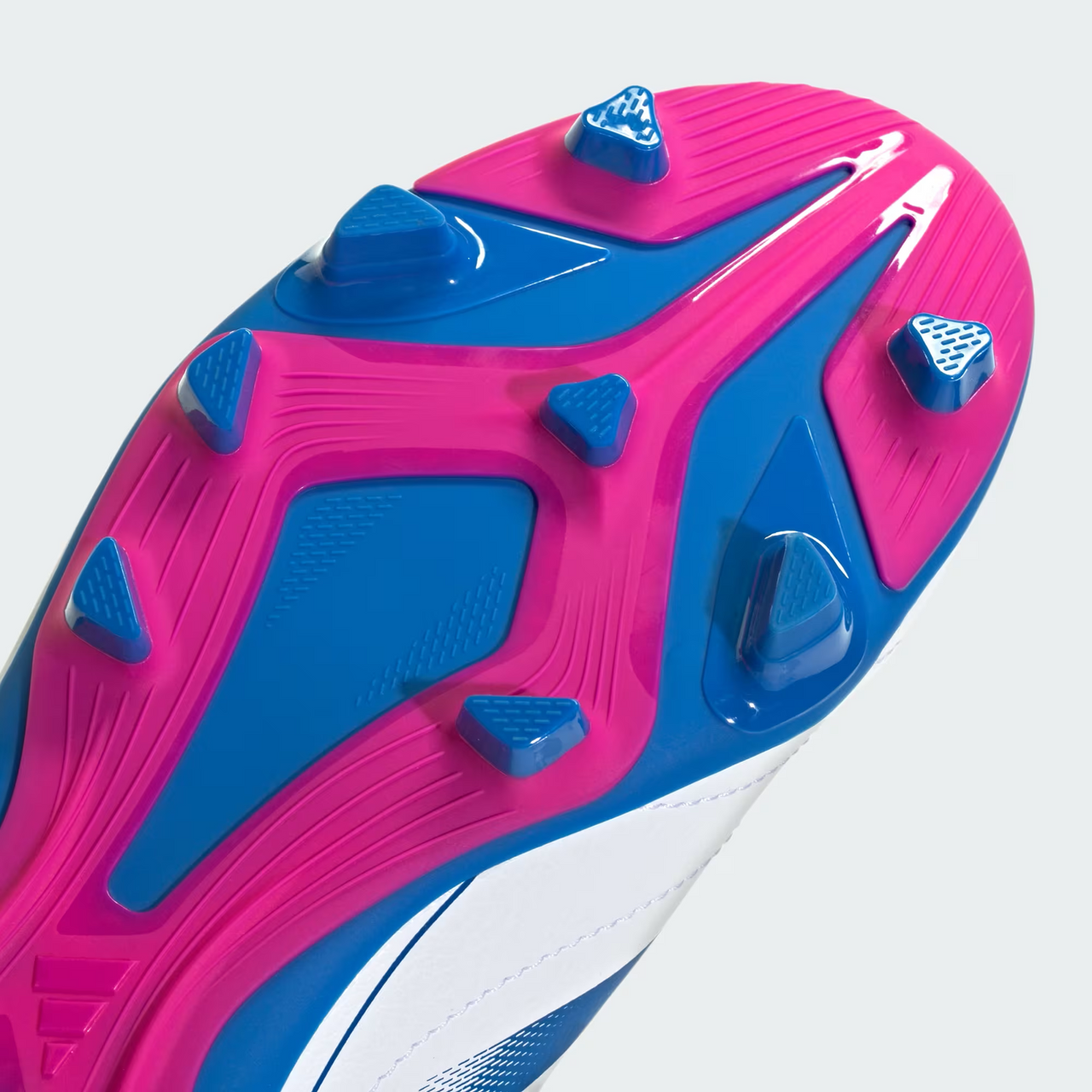 Adidas Goletto IX FG/MG Soccer Cleats - White/Royal/Pink