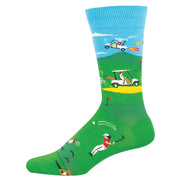 Socksmith Golf Hijinx Cotton Crew - Green