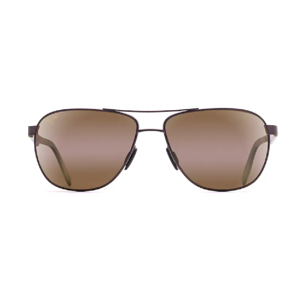 Maui Jim Castles Polarized Sunglasses Matte Black with HCL Bronze Lens