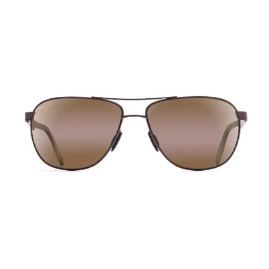 Maui Jim Castles Polarized Sunglasses Matte Black with HCL Bronze Lens